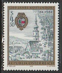 1984 Austria - Sc 1270 - MNH VF - 1 single - Kostendorf Municipality