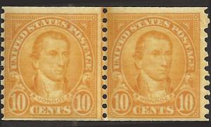 # 603 MINT NEVER HINGED ORANGE MONROE