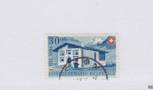 Switzerland #B186 -- 30 + 10   nice cancel used Cat $10