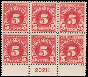 U.S. B.O.B. PLATE BLOCKS J73  Mint (ID # 114078)