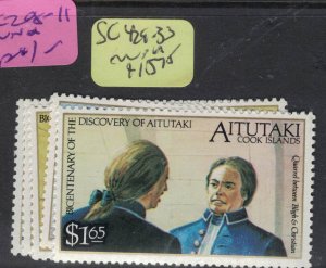 Aitutaki SC 429-33 MNH (4ffb)