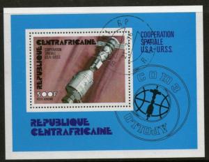 Cent Africaine 1976 Apollo Space Shuttle Satellite Sc C138 Cancelled ++ 12819