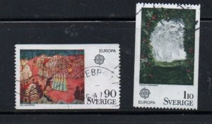 Sweden Sc 1117-1118 1975 Europa stamp set used