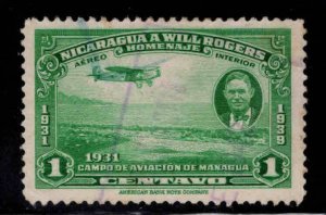 Nicaragua Scott C236 Used  Will Rogers Airmail stamp