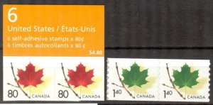 Canada 2003 Maple Leaf Mi. 2162/3 Pairs MNH