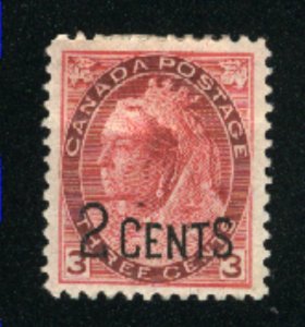 Canada 88  Mint  VF 1899   PD