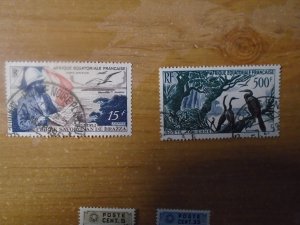 French Equatorial Africa  #  C35 / C37  used   Birds