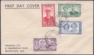 SWAZILAND 1947 Royal Visit FDC ex Mbabane..................................a3918