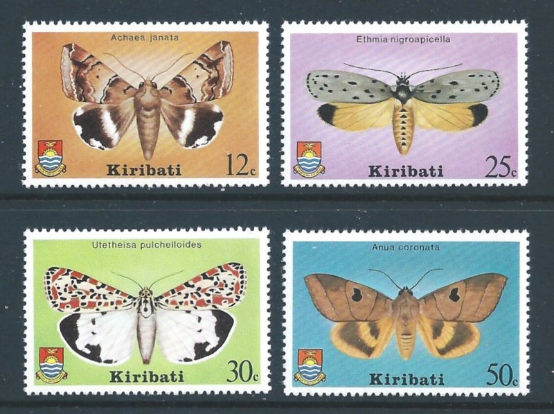 Kiribati #356-9 NH Moths