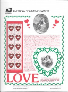 #2814 Love Heart Dove Commemorative Panel (10737) (Stock Photo)