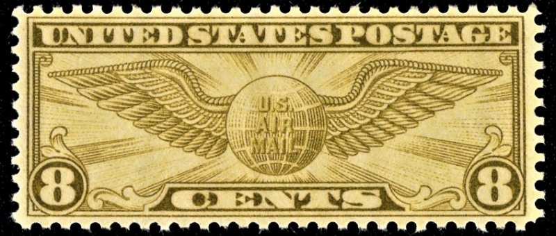 US C17 MNH VF 8 Cent Globe and Wings