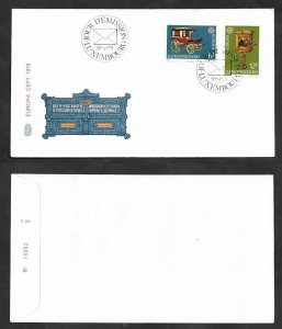 SE)1979 LUXEMBOURG, EUROPA CEPT ISSUE, HISTORY OF THE POSTAL SERVICE, POSTAL DIL