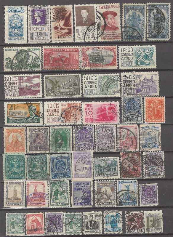 COLLECTION LOT # 14L MEXICO 62 STAMPS CLEARANCE