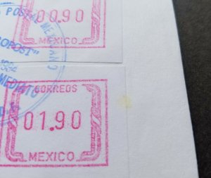 Mexico 1994 ATM (Frama Label stamp FDC) *AEROPOST *rare *see scan