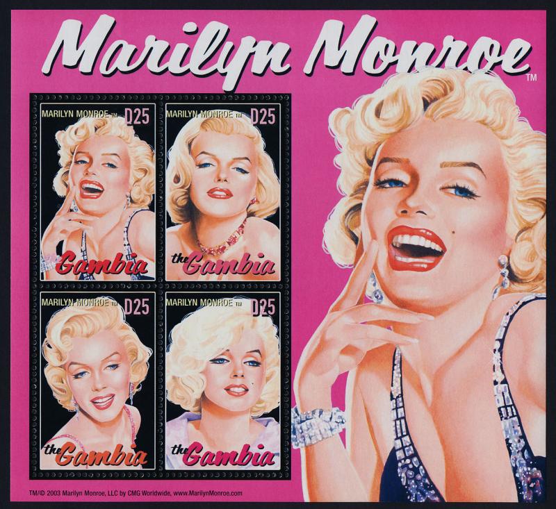 Gambia 2846 MNH Marilyn Monroe