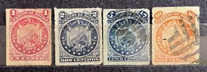 Bolivia #24-27 Used- SCV=$22.00