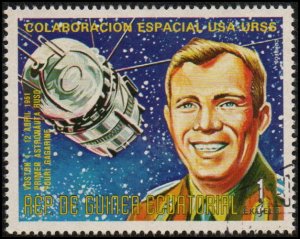 Equatorial Guinea sw829 - Cto - 1e Yuri Gagarin (Cosmonaut) (1975)