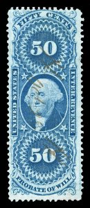 Scott R62c 50c Probate of Will Used Fine Cat $22.50