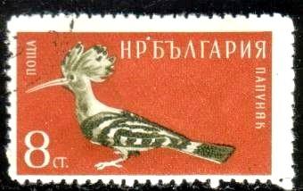 Bird, Hoopoe, Bulgaria stamp SC#1051 used