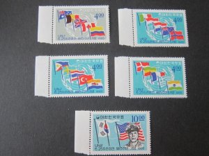 Korea 1965 Sc 473-77 set MNH