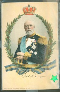 Sweden  King of Sweden, picture post card