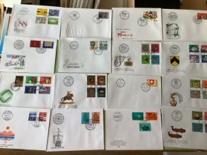 Switzerland postal  covers  16  items Ref A2182