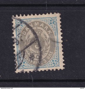 Denmark 1875/9 3o Inverted frame Sc 25 Used 15706