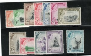 Swaziland #55 - #66 Very Fine Never Hinged Set