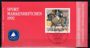 Germany Bund Scott # B726 (6), mint nh, for the sports booklet 1992