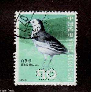 2006 Hong Kong  #1241 Θ used VF $10 White Wagtail bird stamp