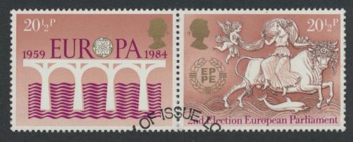 Great Britain  SG 1251a SC# 1056a Used / FU with First Day Cancel - Europa CEPT