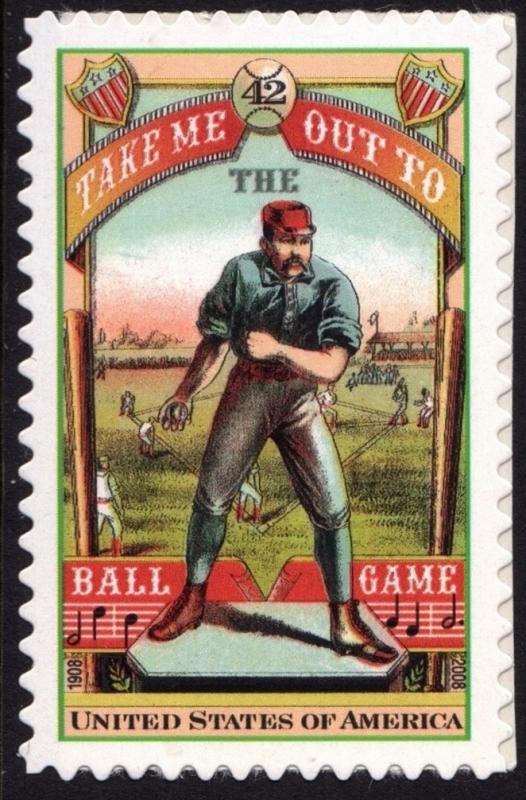 SC#4341 42¢ Take me out to the Ball Game Single (2008) SA