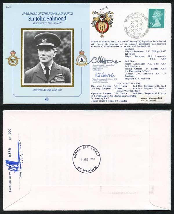 CDM3b MRAF Sir John Salmond Signed by Julian Salmond