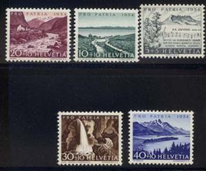 SWITZERLAND B232-B236 Mint very lightly hinged