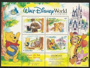 Canada 1621b 1996 Winnie the Pooh s.s. NH