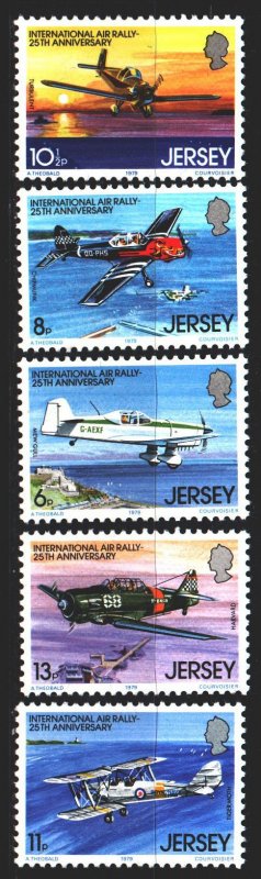 Jersey. 1979. 198-202. Aviation, aircraft. MNH.