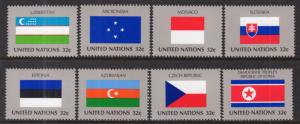 UN New York 719-726 Flags MNH VF