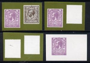 Nauru 1976 Stamp Anniversary 10c (SG 147) set of 4 unmoun...