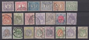 Netherlands # 55 / 82, Numerals & Queen Wilhelmina, Short Set, Used, 1/3 Cat.,