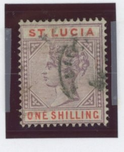 St. Lucia #37a Used Single