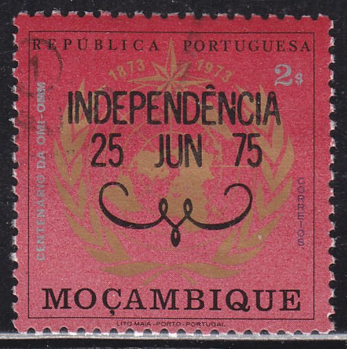 Mozambique 521 WMO Centenary Issue O/P 1975