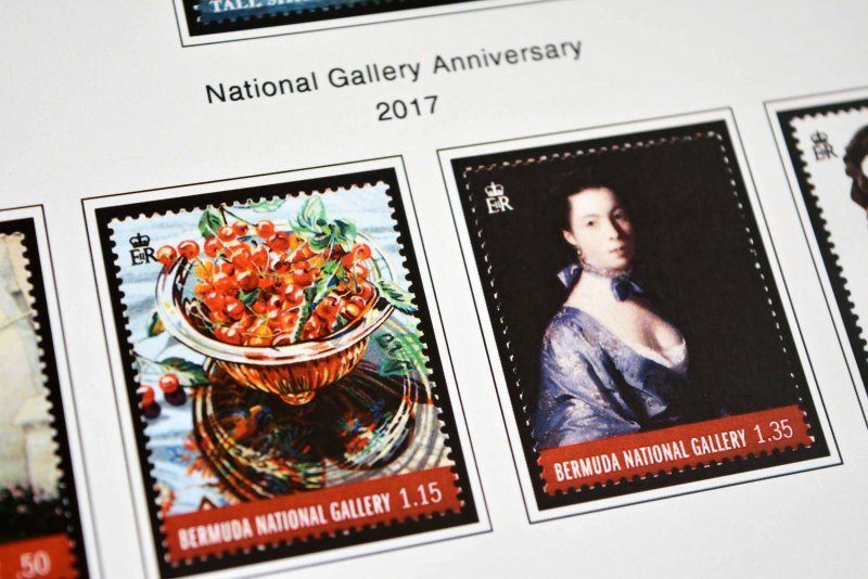 COLOR PRINTED BERMUDA 2000-2020 STAMP ALBUM PAGES (55 illustrated pages)