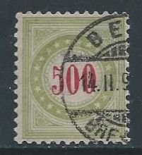 Switzerland #J28a Used 500c Postage Due - Yellow Green