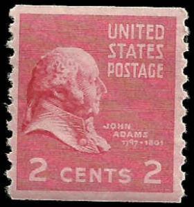 # 841 MINT NEVER HINGED JOHN ADAMS