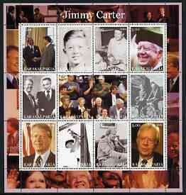 KARAKALPAKIA - 2002 - Jimmy Carter - Perf 12v Sheet - Mint Never Hinged