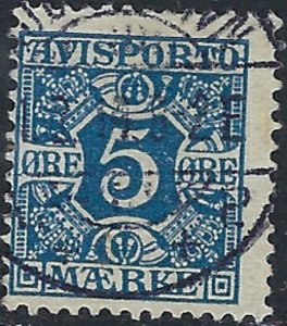 Denmark P2 Used 1907 issue; penciled numbers on back (ak3421)