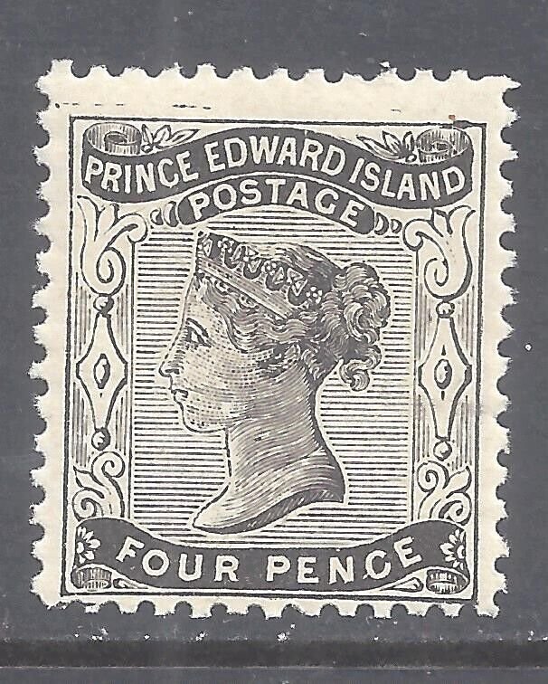 CANADA PRINCE EDWARD ISLAND # 9a MINT NH QUEEN VICTORIA YELLOWISH PAPER BS24330 