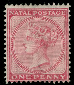 SOUTH AFRICA - Natal SG66, 1d dull rose, UNUSED. Cat £65.