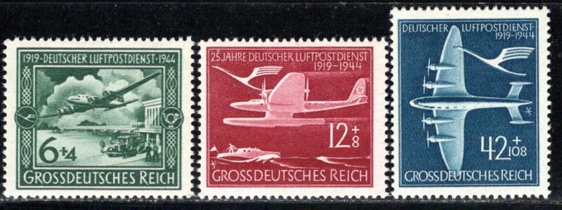 Germany Reich Scott # B252A - B252C, mint nh