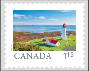 qtn. Point Prim LIGHTHOUSE, PE = FAR and WIDE =$1.15 Coil Single MNH Canada 2024